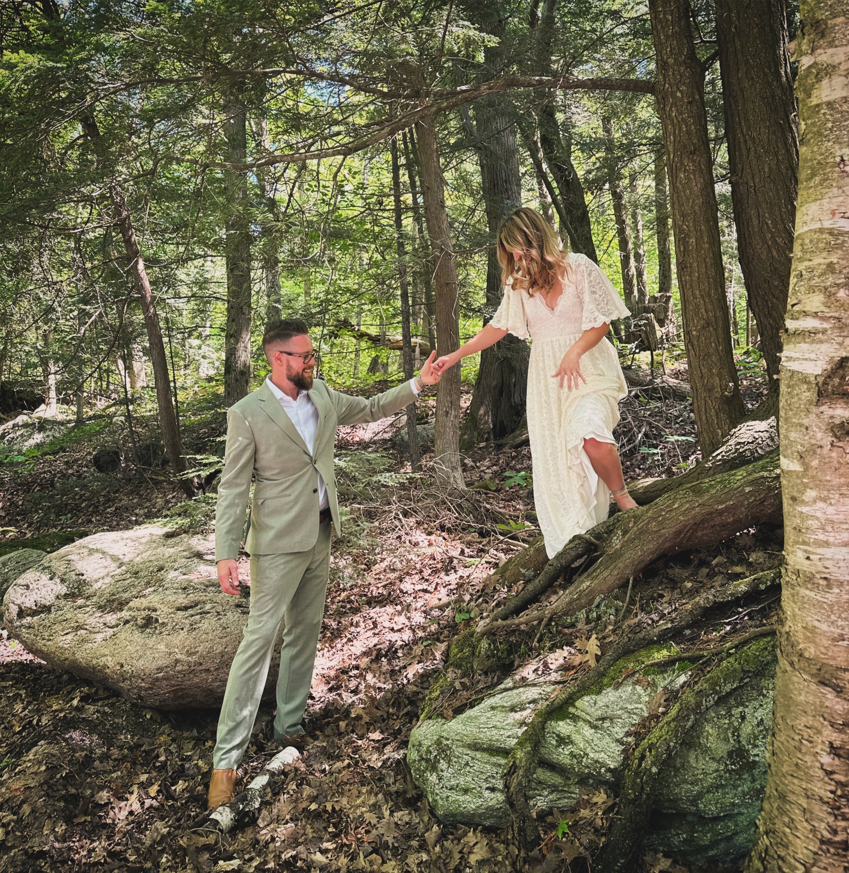 "Trillions of Trilliums" - Spring Adventure Wedding - Image 12